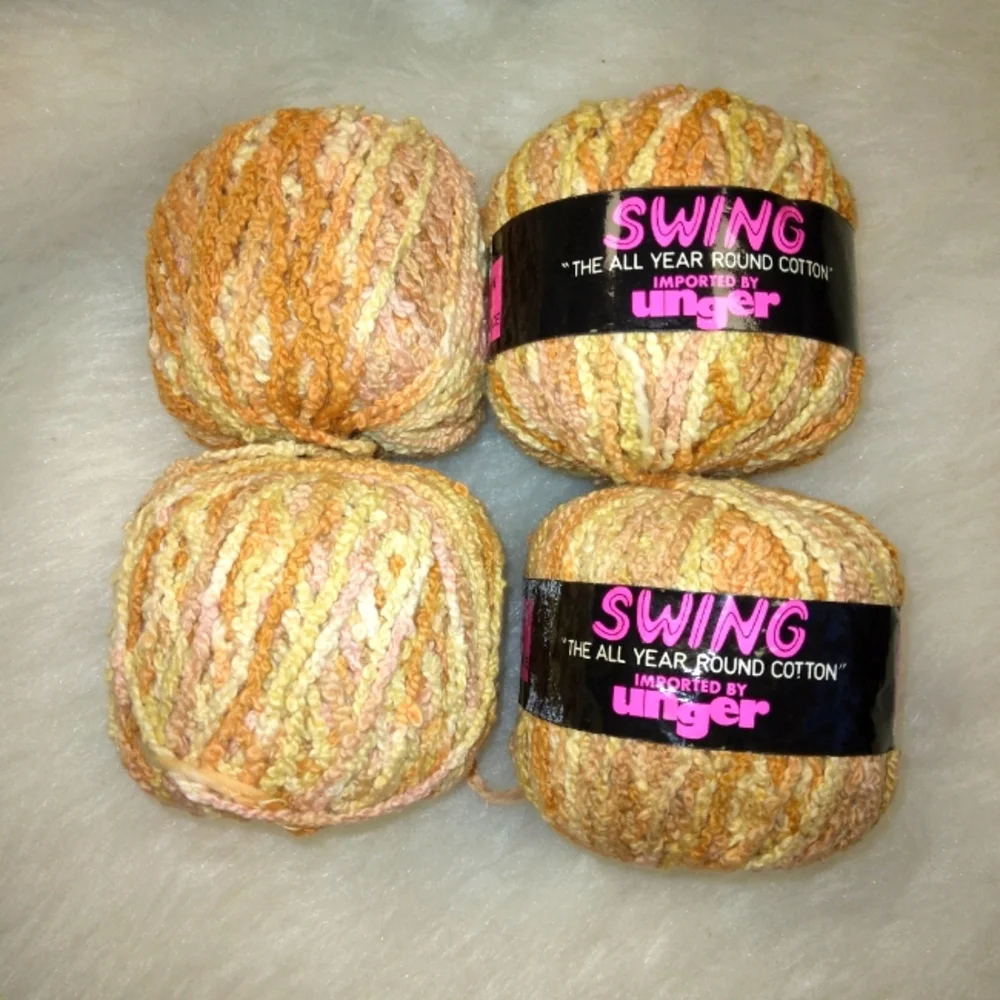 YARN Swing Cotton Yarn, made in France, 4 balls